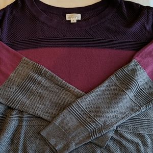 XXL purple and gray Market and Spruce sweater